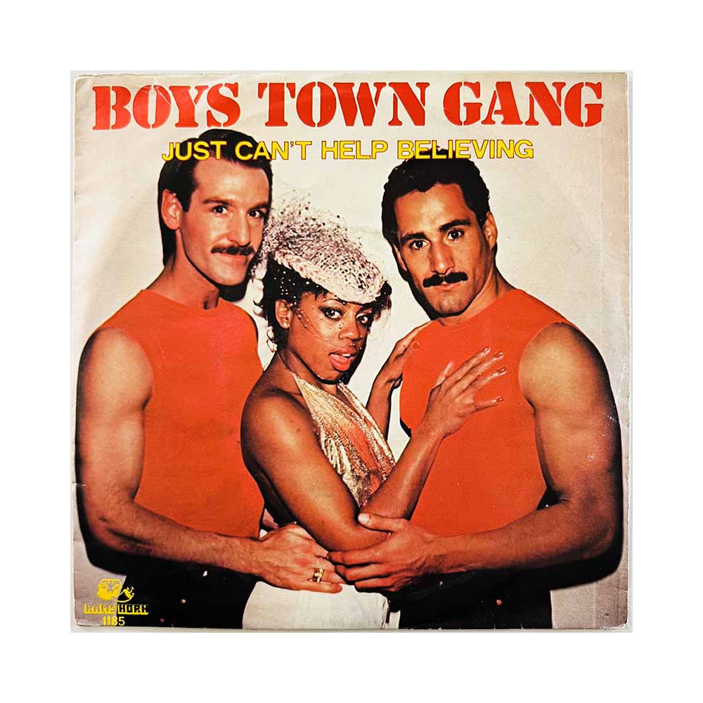 Boys Town Gang käytetty 7” kuvakannella Just can’t help believing  kansi EX- levy EX käytetty vinyylisingle PS