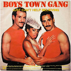 Boys Town Gang käytetty 7” kuvakannella Just can’t help believing  kansi EX- levy EX käytetty vinyylisingle PS