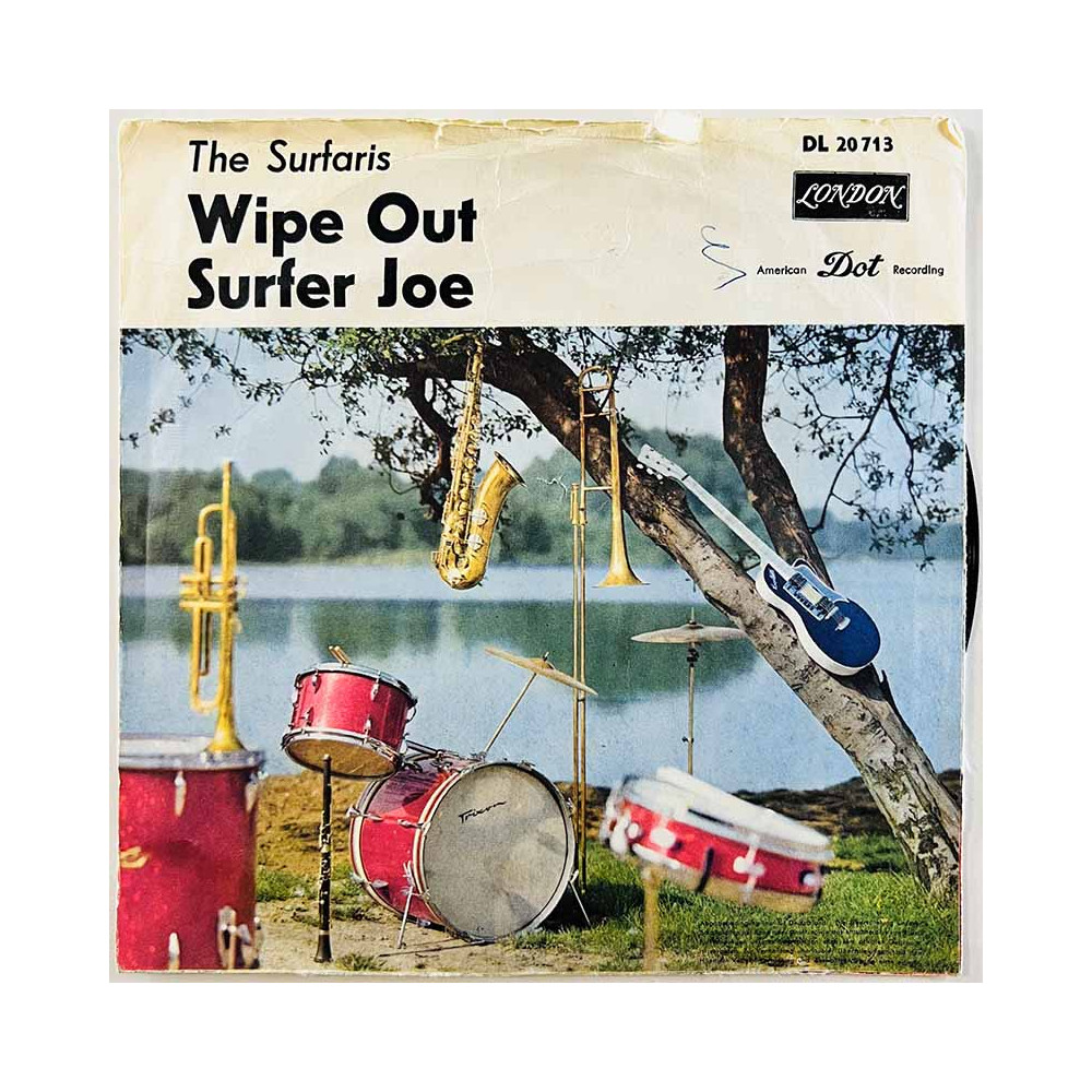 Surfaris 1963 DL 20713 Wipe Out / Surfer Joe begagnad singelskiva