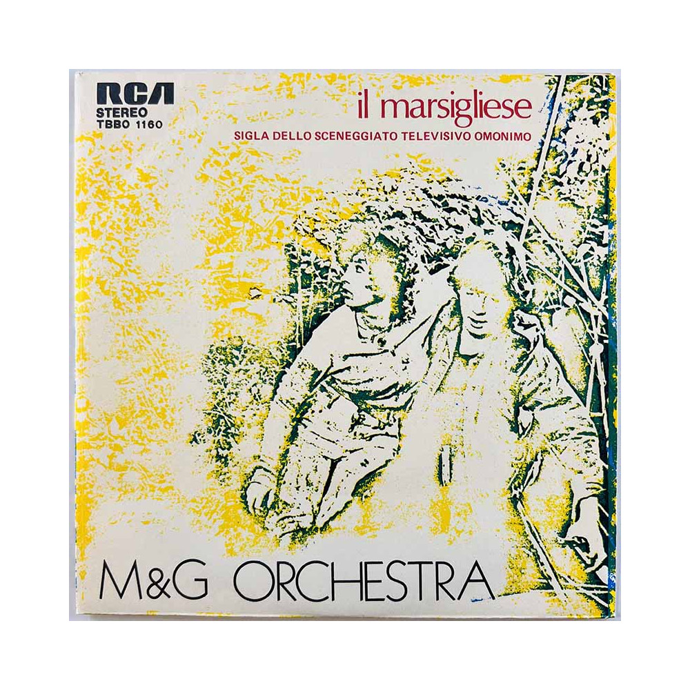 M & G Orchestra käytetty 7” kuvakannella Il Marsigliese / Napoli Oggi  kansi EX levy EX käytetty vinyylisingle PS