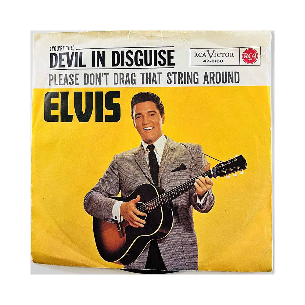 Elvis Presley 1963 47-8188 Devil in Disguise / Please don’t drag that string begagnad singelskiva