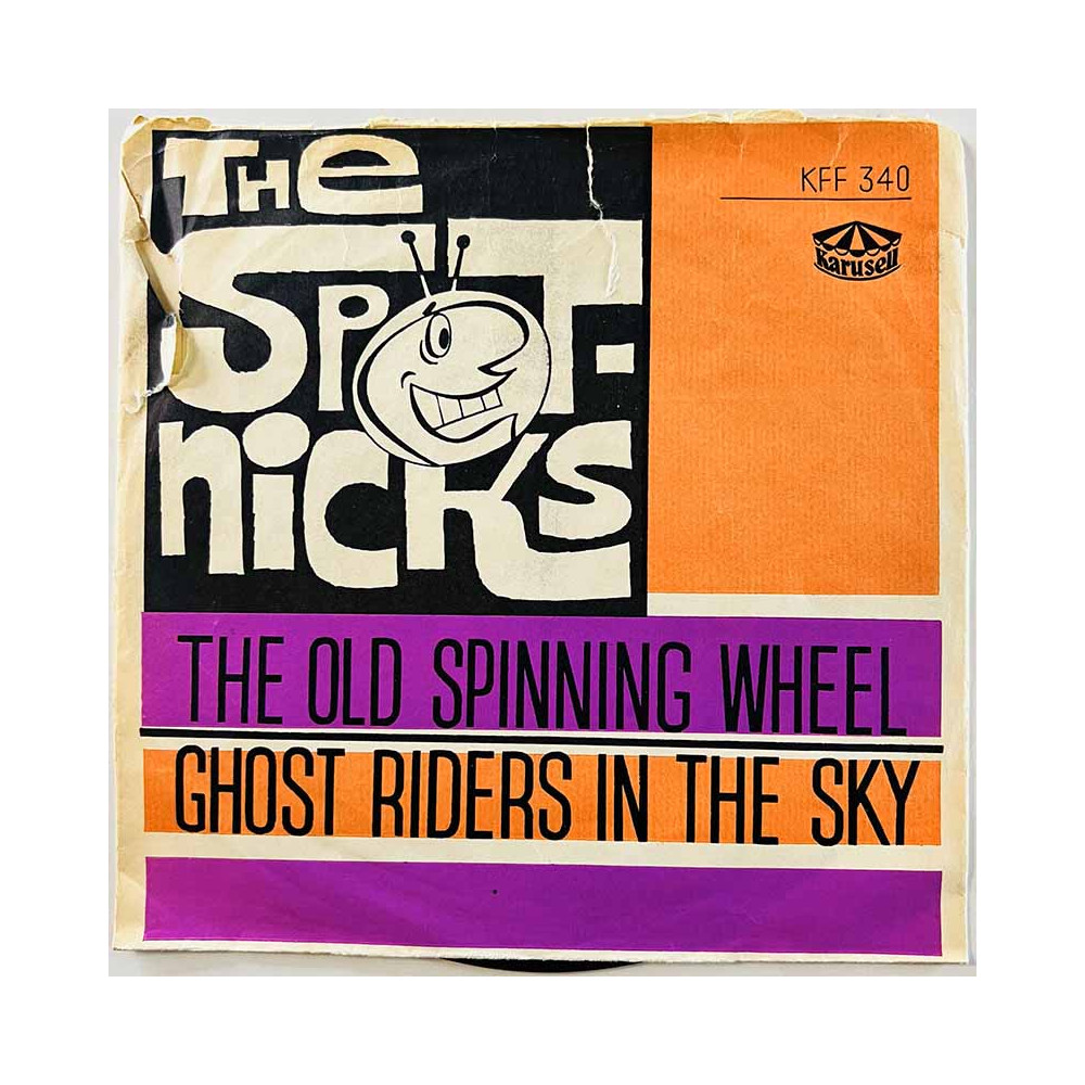 Spotnicks 1961 KFF 340 The old spinning wheel / Ghost riders in the sky begagnad singelskiva