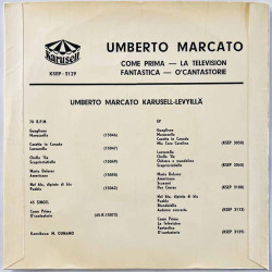 Marcato Umberto 1958 KSEP-3129 Come Prima EP begagnad singelskiva
