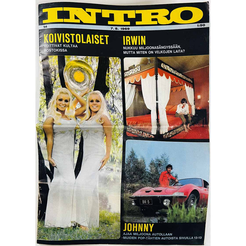 Intro 1969 14 Irwin nukkuu miljoonasängyssään mutta miten velat? aikakauslehti
