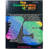 Top Country Hits of 1975 1975  piano voice guitar songbook Käytetty kirja