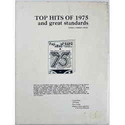 Top Country Hits of 1975 1975  piano voice guitar songbook Käytetty kirja