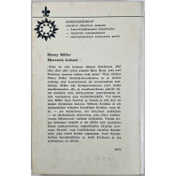 Miller Henry 1969 kompassikirja Marussin kolossi Käytetty kirja