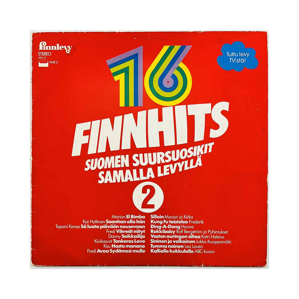 Marion, Fredi, Danny, Lea Laven Käytetty LP Finnhits 2  kansi VG- levy VG Käytetty LP