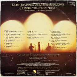 Cliff Richard and the Shadows Käytetty LP Thank you very much  kansi VG- levy VG- Käytetty LP