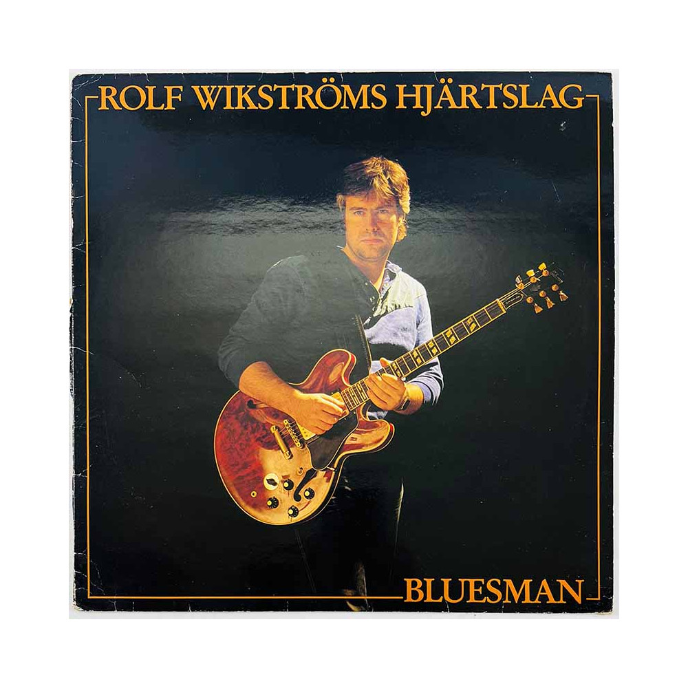 Rolf Wikströms Hjärtslag Käytetty LP Bluesman  kansi G+ levy EX- Käytetty LP