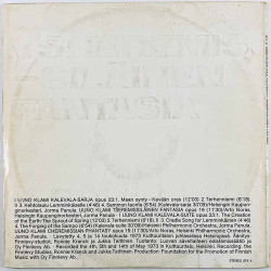 Uuno Klami - Helsinki Philharmonic Käytetty LP Kalevala-sarja / Tseremissiläinen Fantasia  kansi G levy VG+ Käytetty LP