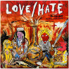 Love/Hate Käytetty LP Blackout In The Red Room  kansi EX levy EX- Käytetty LP