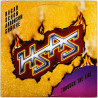 HSAS Hagar Schon Aaronson Shrieve Käytetty LP Through The Fire  kansi VG levy EX- Käytetty LP