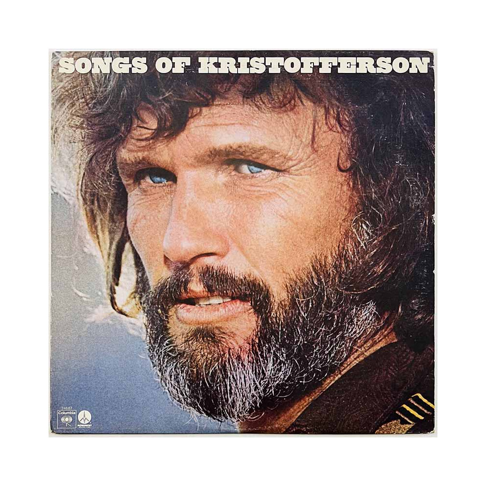 Kristofferson Kris Käytetty LP Songs Of Kristofferson  kansi EX- levy EX Käytetty LP