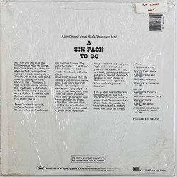 Thompson Hank Käytetty LP A six pack to go  kansi EX levy EX Käytetty LP