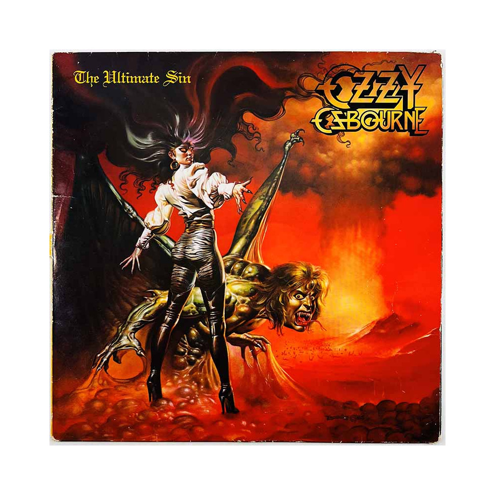 Osbourne Ozzy Käytetty LP Ultimate Sin  kansi G levy G Käytetty LP