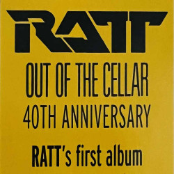 Ratt LP Out of the cellar, red & black splatter vinyl LP