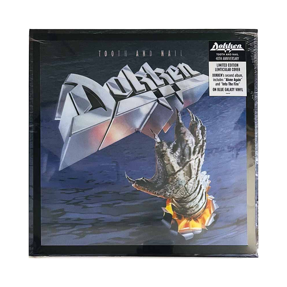 Dokken LP Tooth and nail, blue galaxy vinyl LP