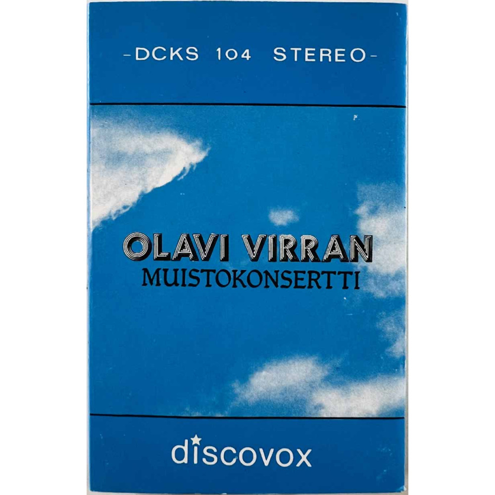 Eero Savolainen, Reijo Taipale, Tapio Heinonen 1975 DCKS 104 Olavi Virran muistokonsertti c musikkassett
