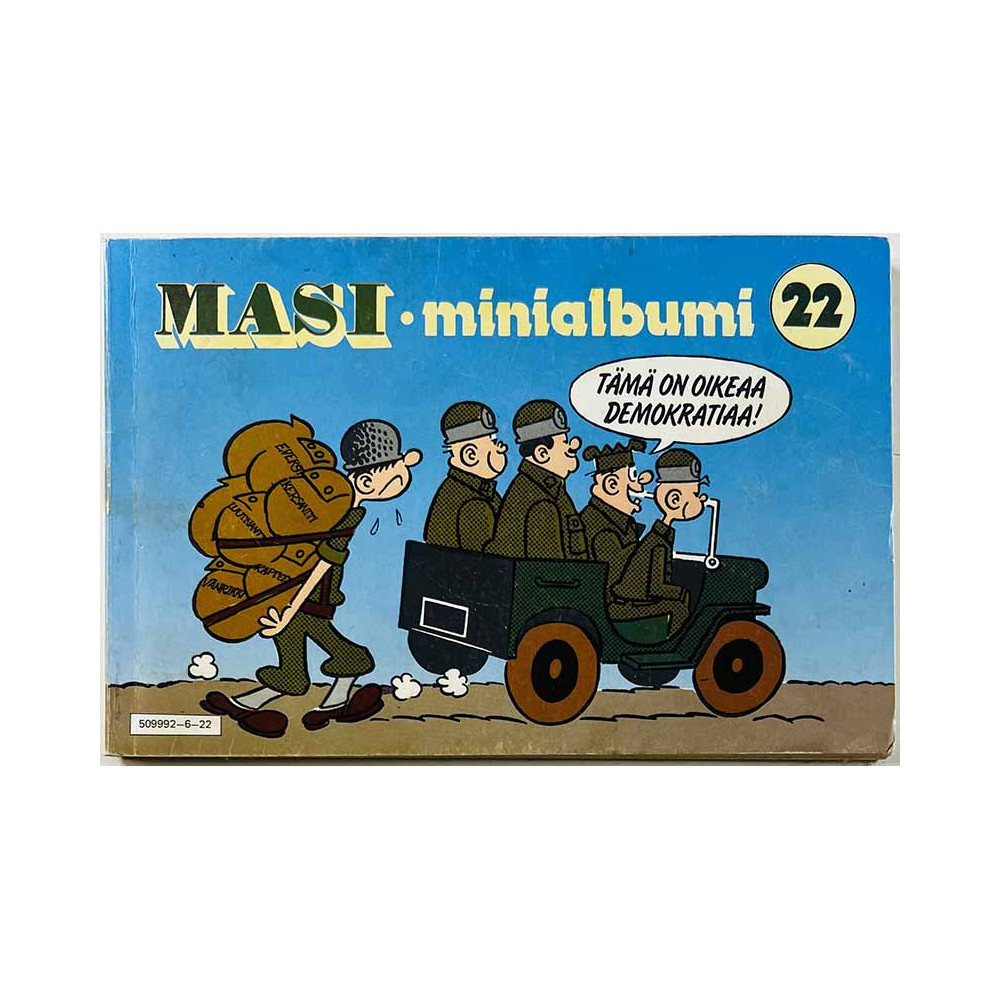 Masi-minialbumi 1986 509992-6-22 Masi-minialbumi 22 tämä on oikeaa demokratiaa sarjakuva