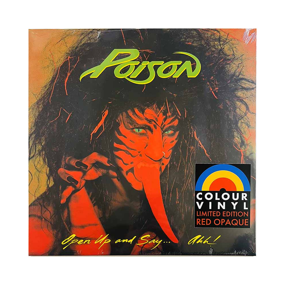 Poison 1988 00602567346135 Open Up and Say...Ahh! - red opaque vinyl LP