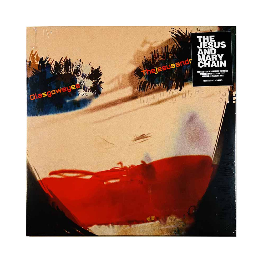 Thejesusandmarychain vinyl LP Glasgow Eyes, transparent red vinyl vinyl LP