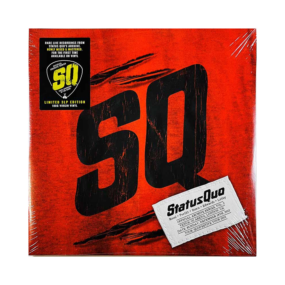 Status Quo vinyl LP Official Archive Series, Vol. 2 - Live In London 3LP vinyl LP