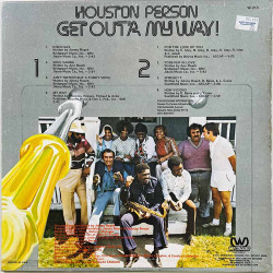 Person Houston LP kansi Get Out'a My Way!  kansi VG levy ei levyä kansi ilman levyä