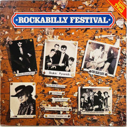 tuttu TV:stä LP kansi Rockabilly Festival  kansi VG levy ei levyä kansi ilman levyä