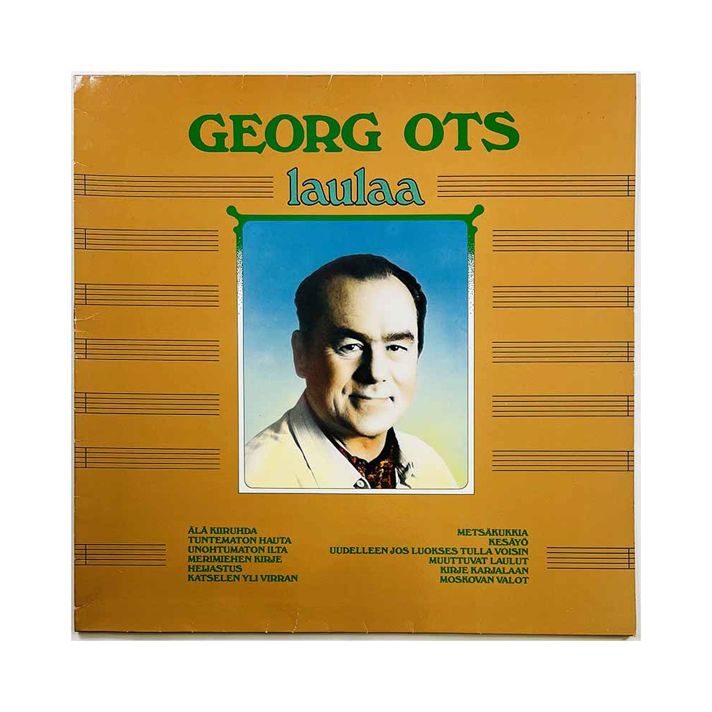 Ots Georg LP kansi Laulaa  kansi VG levy ei levyä kansi ilman levyä
