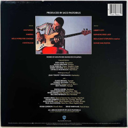 Pastorius Jaco LP kansi Invitation  kansi EX levy ei levyä kansi ilman levyä