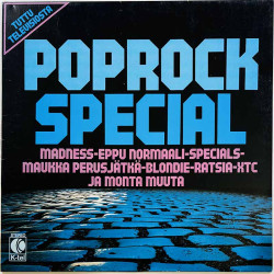 Tuttu televisiosta LP kansi Poprock Special  kansi VG+ levy ei levyä kansi ilman levyä