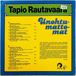 Rautavaara Tapio LP kansi Unohtumattomat  kansi VG+ levy ei levyä kansi ilman levyä