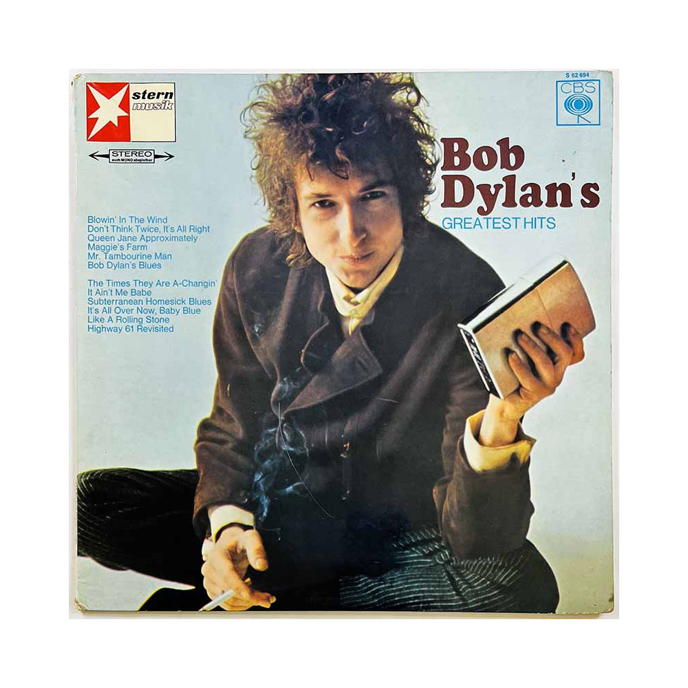 Dylan Bob LP kansi Greatest Hits  kansi VG- levy ei levyä kansi ilman levyä