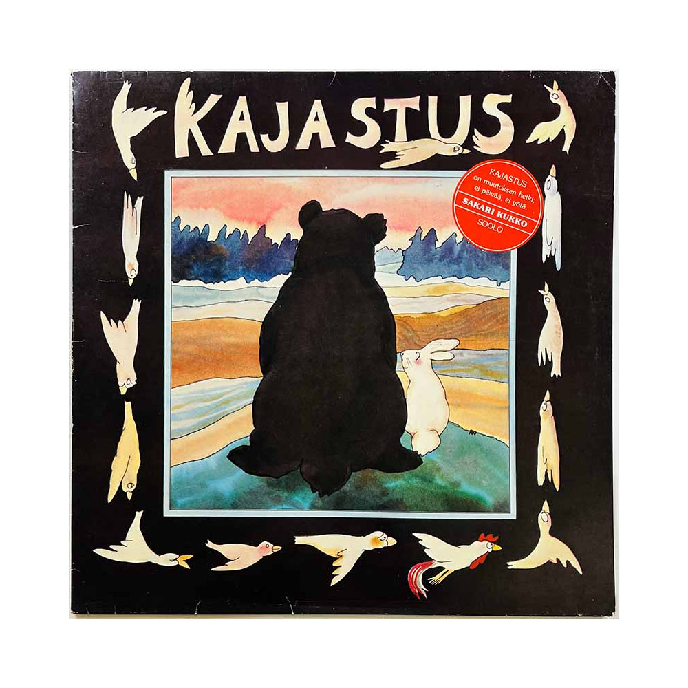 Kukko Sakari LP kansi Kajastus  kansi VG levy ei levyä kansi ilman levyä