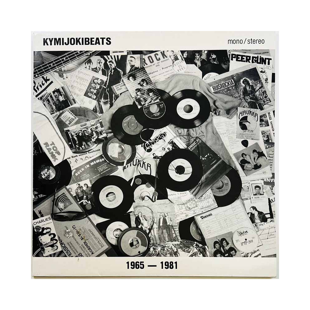 Kymijokibeats 1965-1981 LP kansi Hellää terroria korvillesi!  kansi EX- levy ei levyä kansi ilman levyä