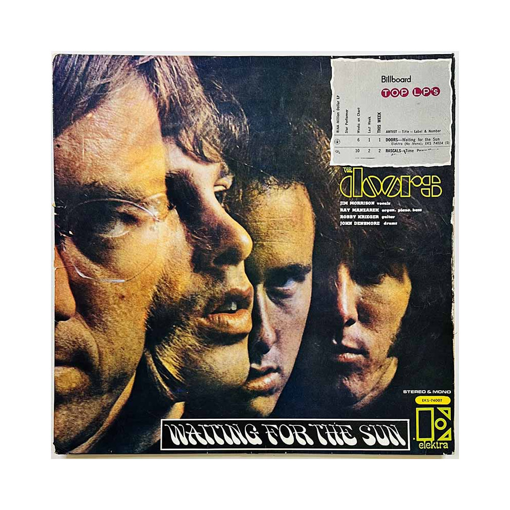 Doors LP kansi Waiting for the sun  kansi G levy ei levyä kansi ilman levyä
