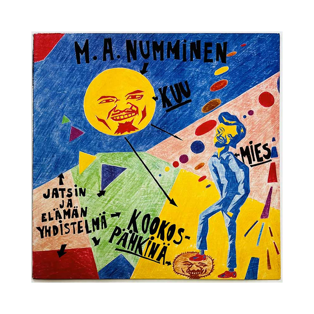 Numminen M.A. LP kansi Kuu Mies Kookospähkinä  kansi EX- levy ei levyä kansi ilman levyä