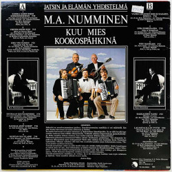 Numminen M.A. LP kansi Kuu Mies Kookospähkinä  kansi EX- levy ei levyä kansi ilman levyä