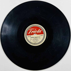 Virta Olavi ja Triola-orkesteri Käytetty 78-kierros savikiekkolevy Mallorca / Kaunis Pariisi  kansi paperikansi/muovitasku levy 