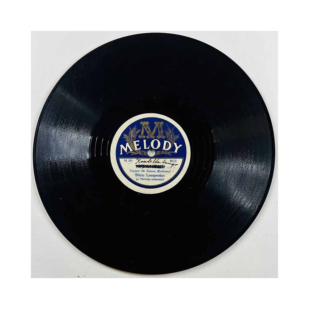 Lampenius Börje Käytetty 78-kierros savikiekkolevy Istanbul / Isabella  kansi paperikansi/muovitasku levy VG savikiekko gramofon