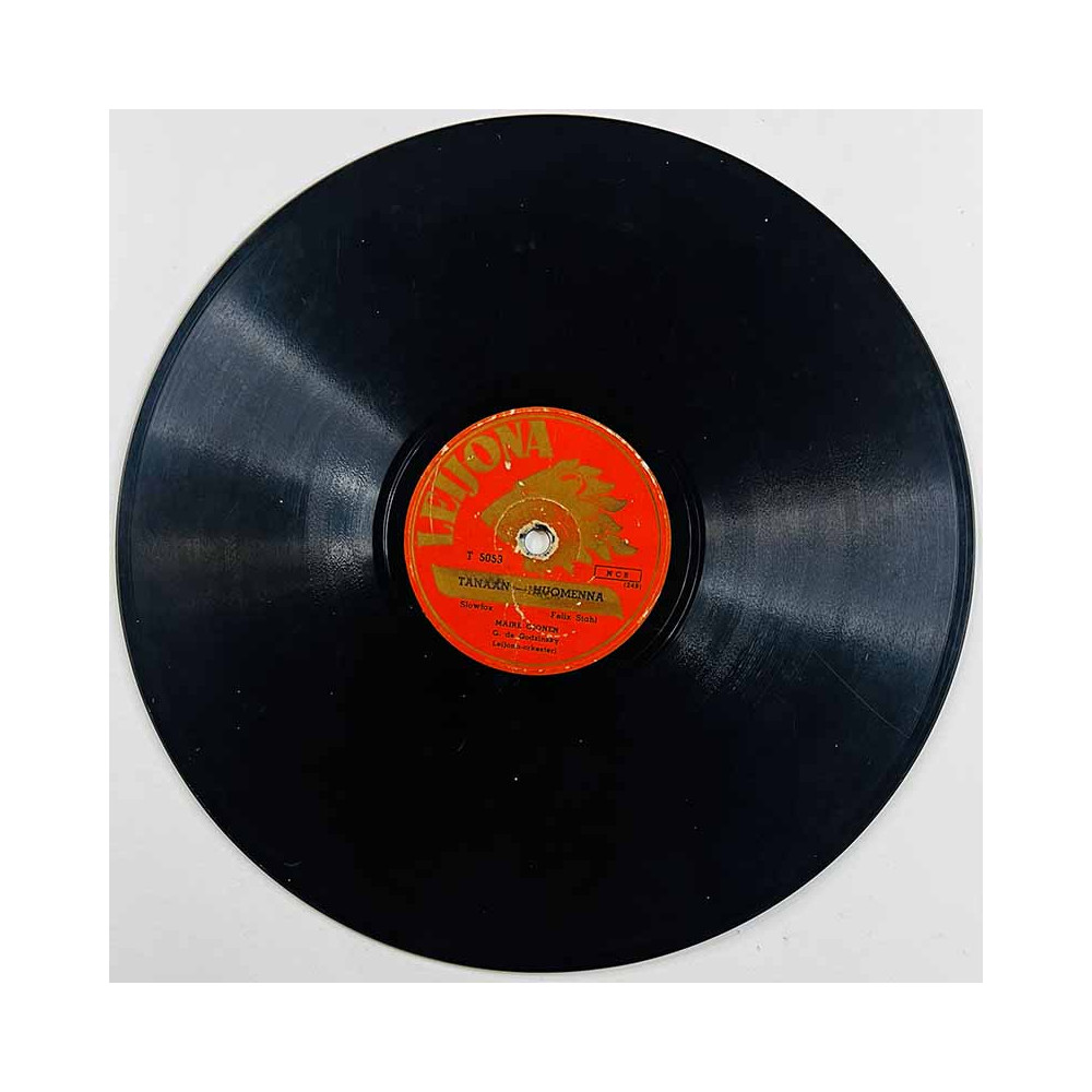 Ojonen Maire Käytetty 78-kierros savikiekkolevy Tänään - huomenna / Domino  kansi paperikansi/muovitasku levy G savikiekko gramo