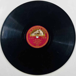 Cogan Alma / Ronnie Hilton Käytetty 78-kierros savikiekkolevy Hernando’s hideway / Hey there  kansi paperikansi/muovitasku levy 