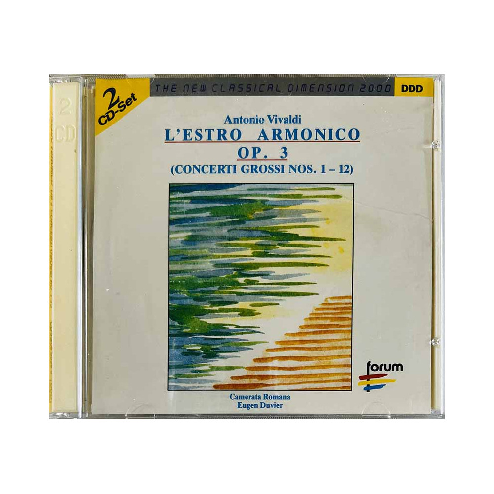 Vivaldi Antonio - Camerata Romana CD L'Estro Armonico Op 3 2CD  kansi EX- levy EX Käytetty CD