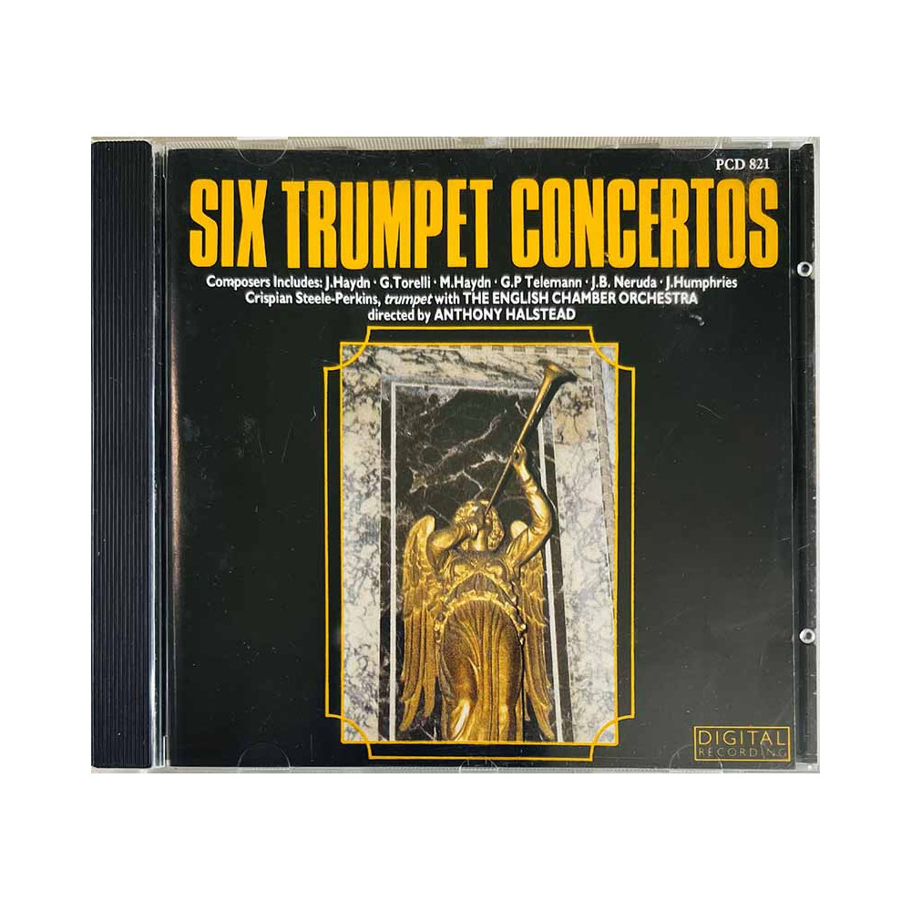 Crispian Steele-Perkins CD Six Trumpet Concertos  kansi EX levy EX Käytetty CD