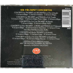 Crispian Steele-Perkins CD Six Trumpet Concertos  kansi EX levy EX Käytetty CD