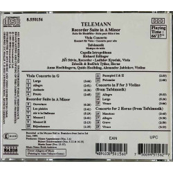 Telemann CD Tafelmusik  kansi EX levy EX Käytetty CD