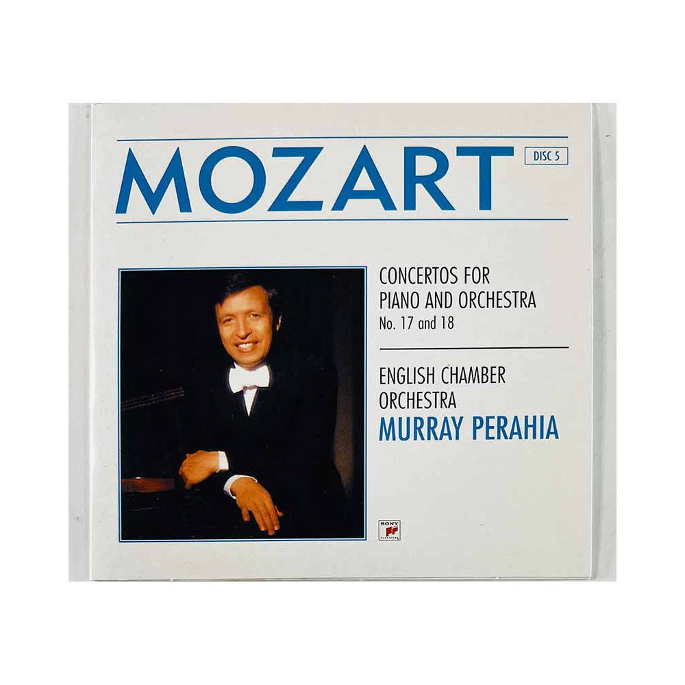 Mozart, Murray Perahia CD Concerots for piano and orchestra disc 5  kansi EX levy EX Käytetty CD