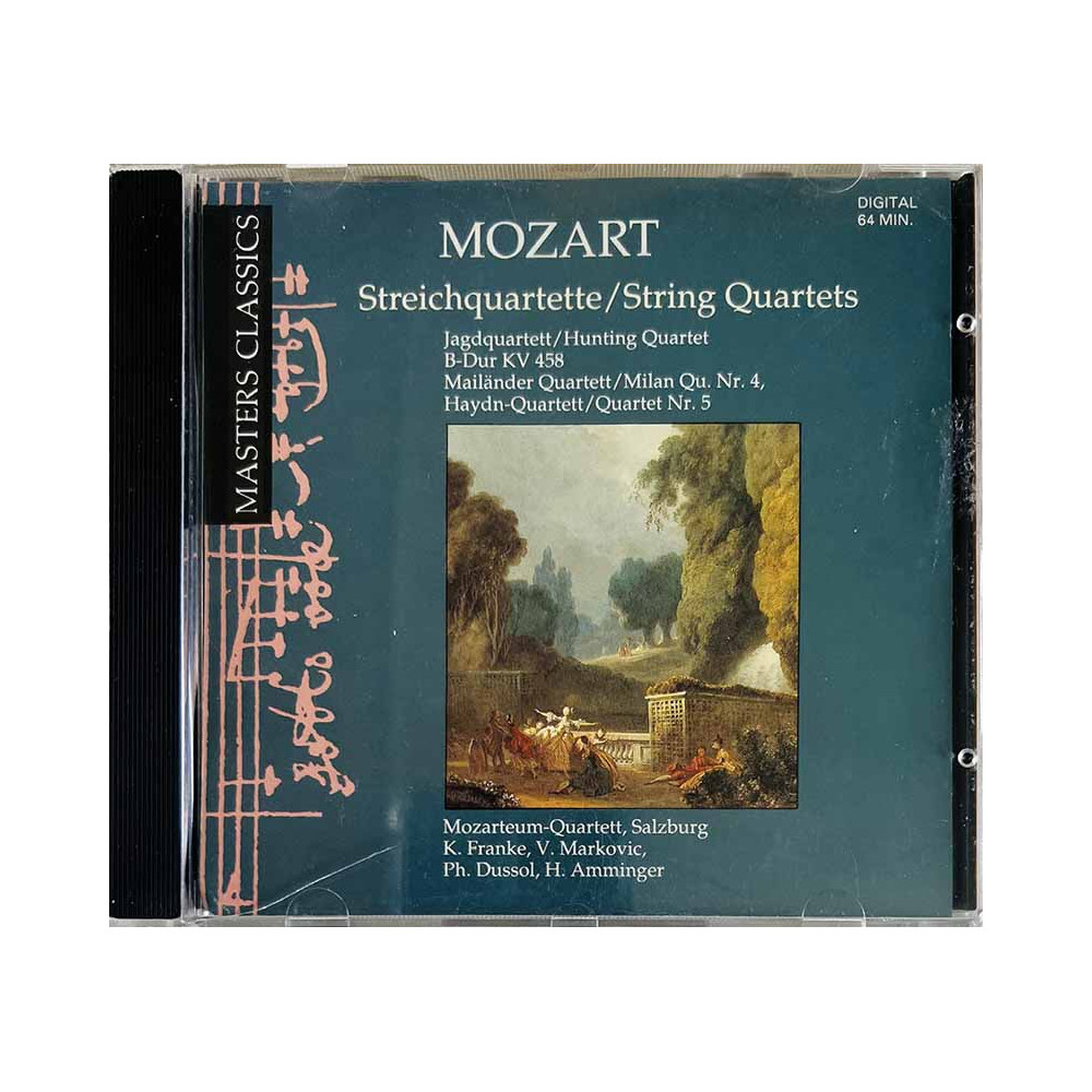 Mozart CD Streichquartette / String Quartets  kansi EX levy EX Käytetty CD