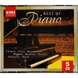 Chopin, Beethoven, Mozart, Liszt ym. CD Best Of Piano 5CD  kansi VG+ levy EX Käytetty CD